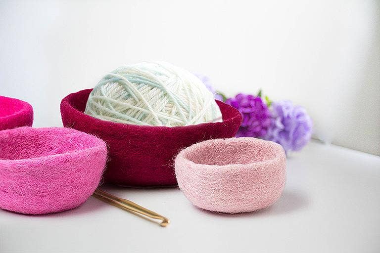 S/4 Nesting Bowls-Pink Mix-3.5-7"D - Gabrielle's Biloxi