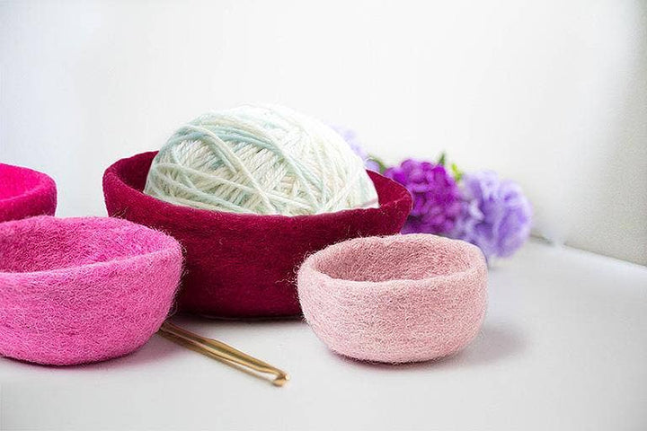 S/4 Nesting Bowls-Pink Mix-3.5-7"D - Gabrielle's Biloxi