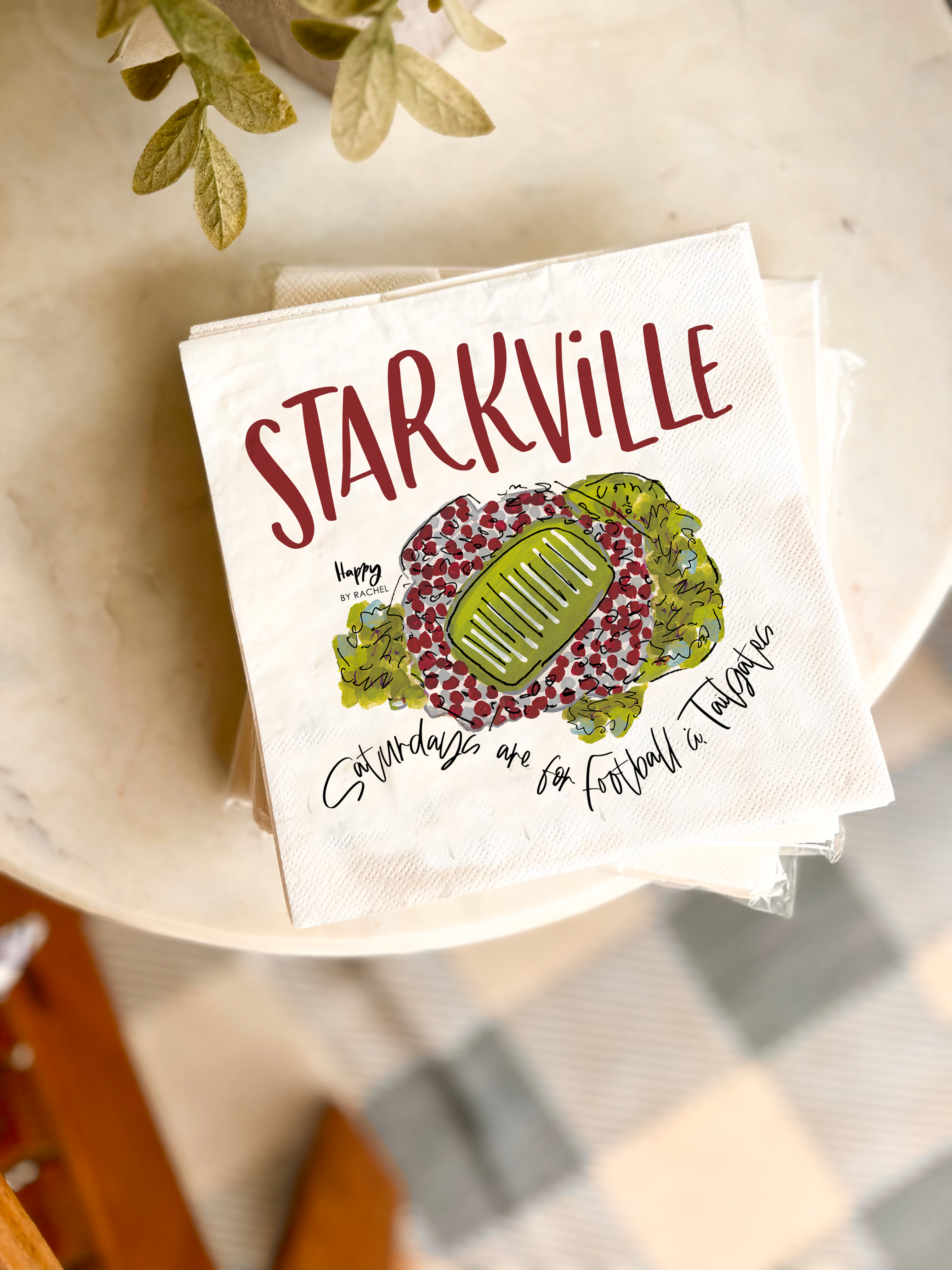Starkville Tailgate Napkins - 20/pack - Gabrielle's Biloxi