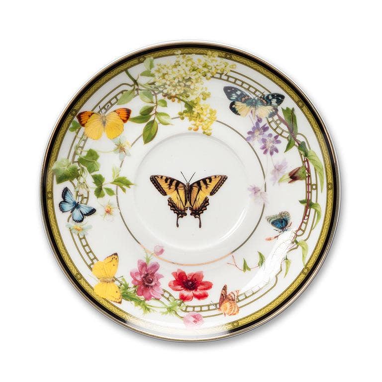 Butterfly Garden Cup & Saucer3"H(8oz) - Gabrielle's Biloxi