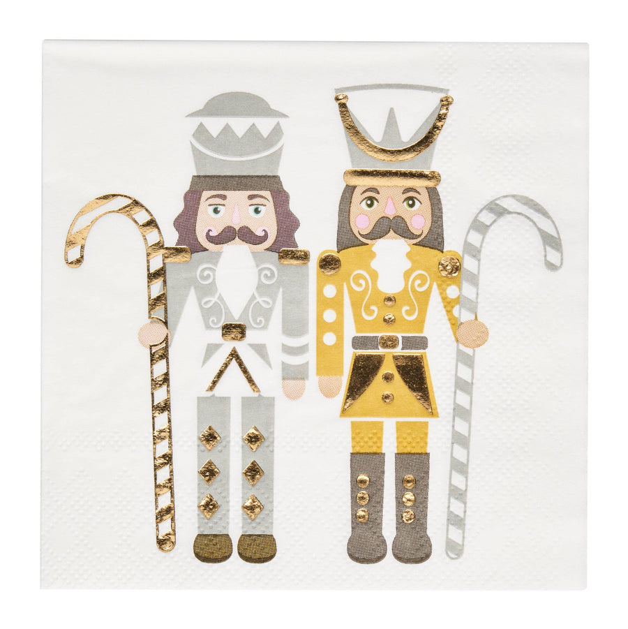 Gilded Nutcracker Paper Cocktail Napkin/20pk - Gabrielle's Biloxi
