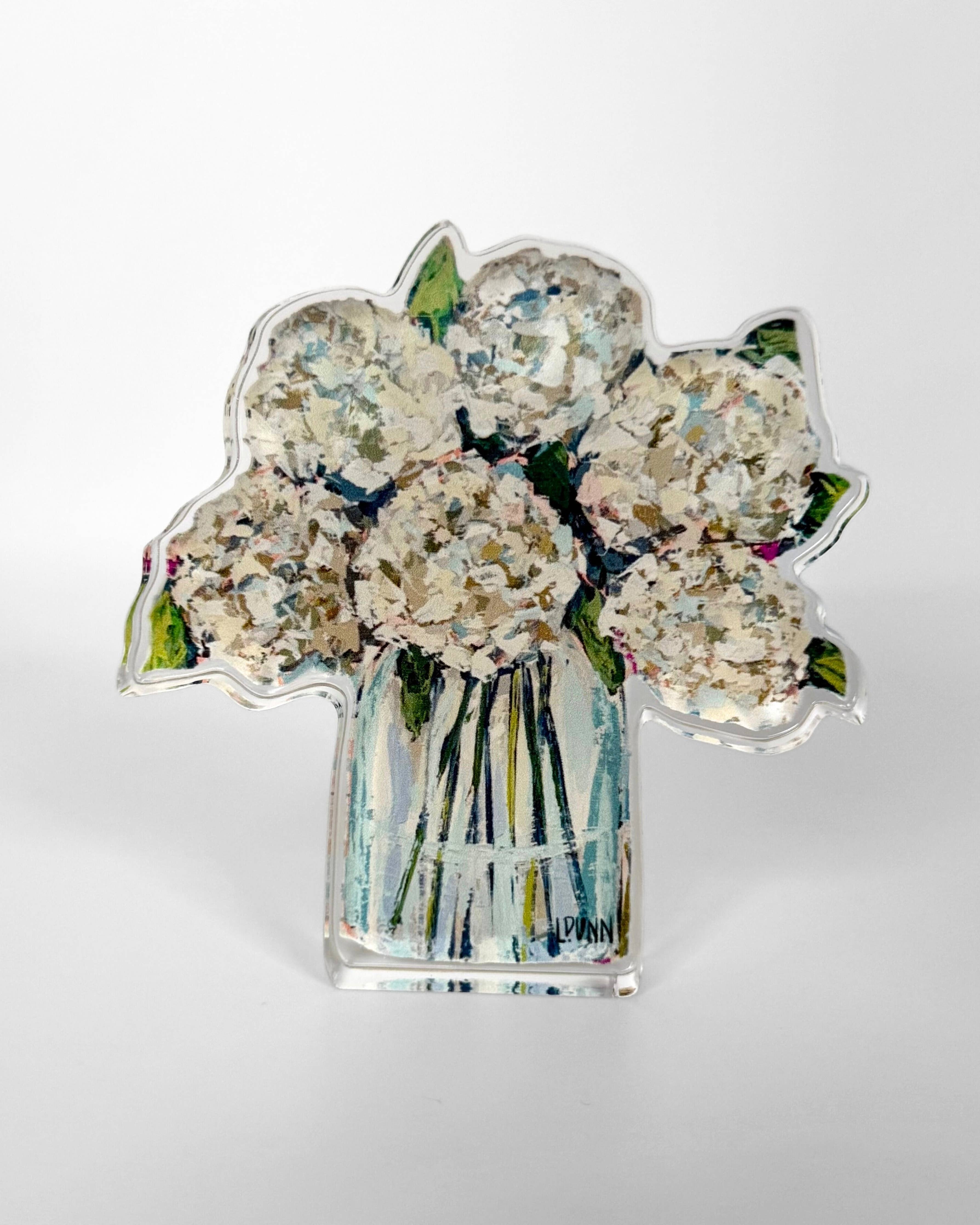 Lauren Dunn Hydrangeas in Cream Acrylic Floral - Bitty