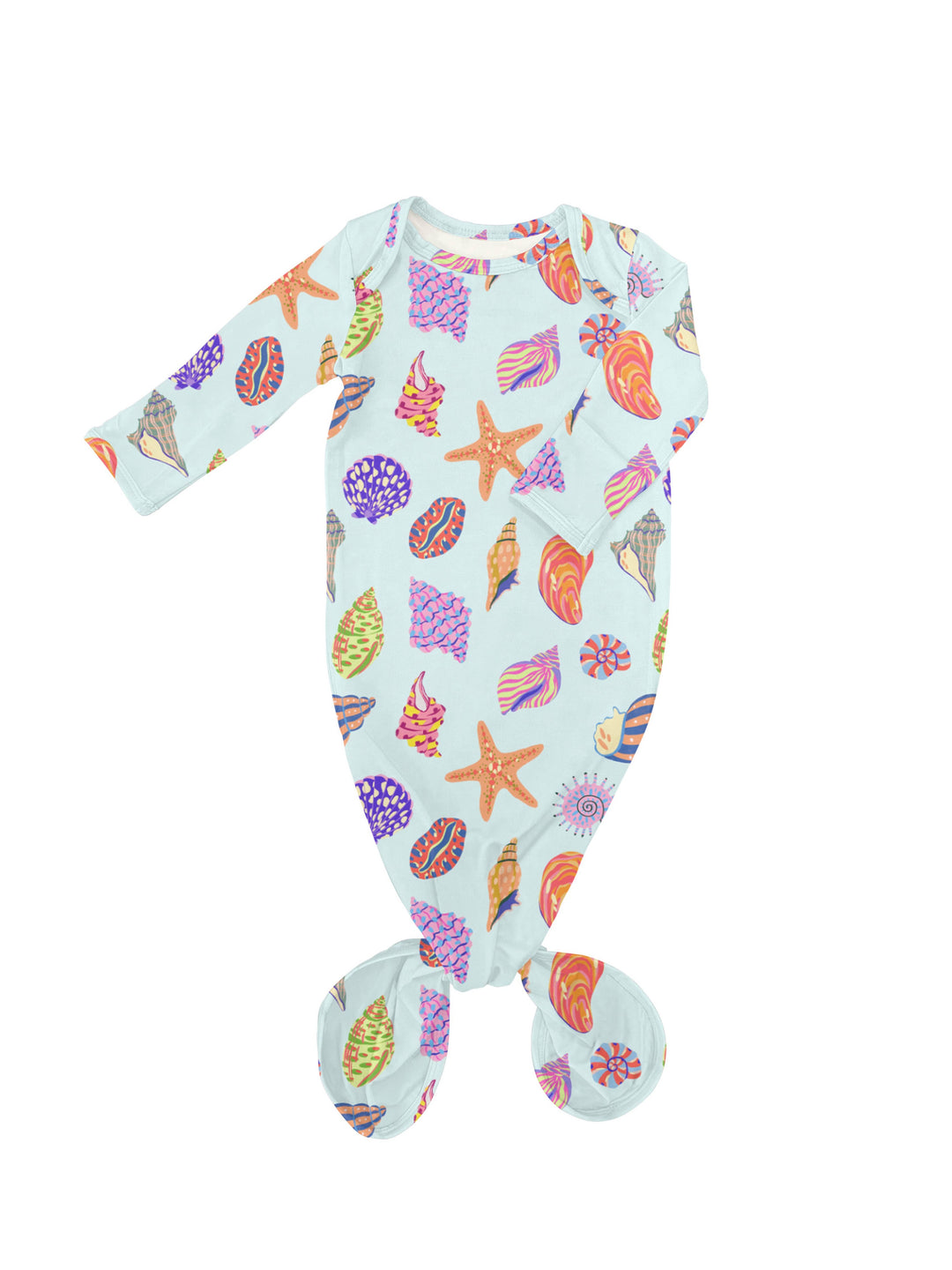 Seashells - Knotted Infant Gown - Gabrielle's Biloxi
