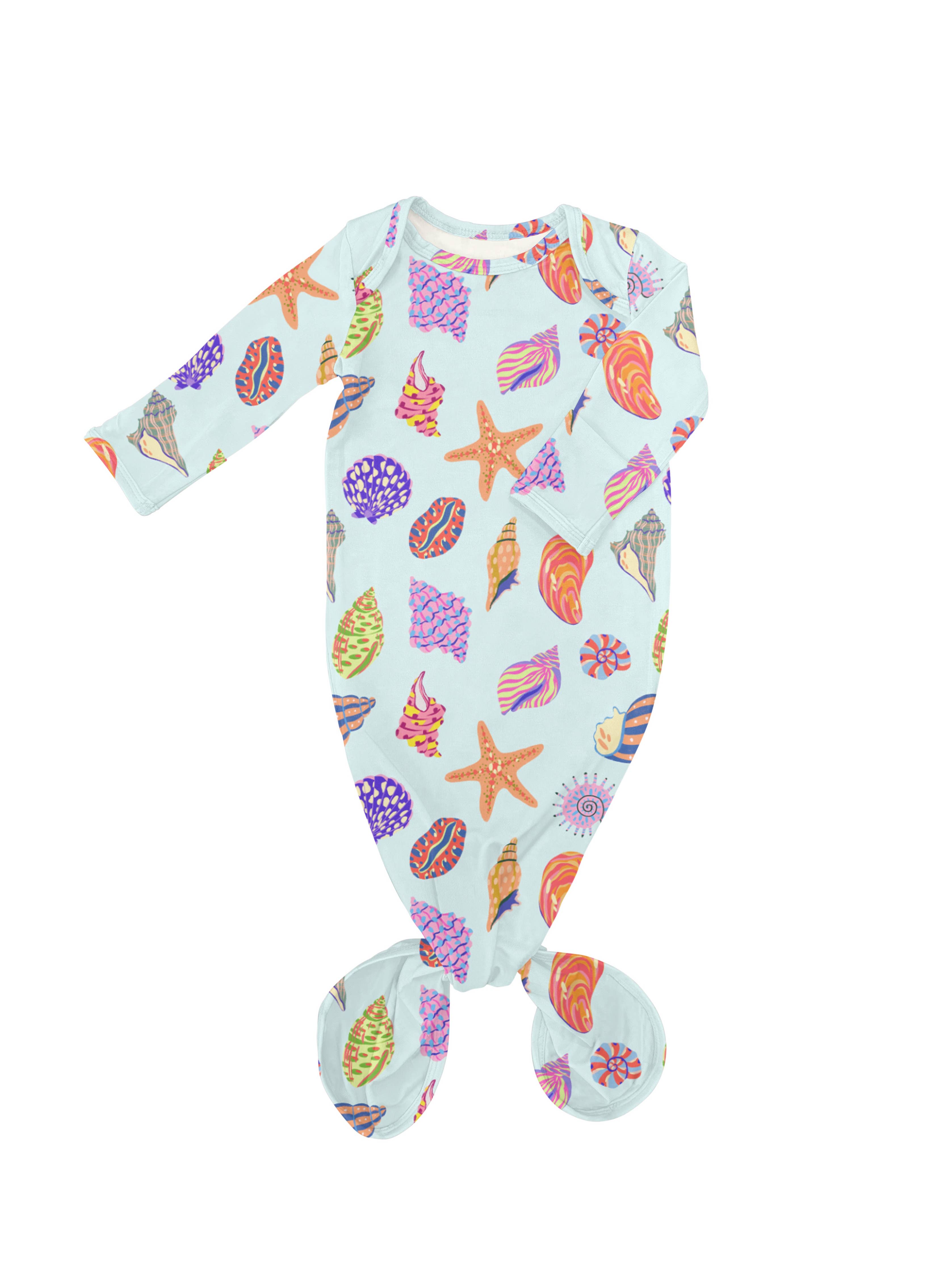 Seashells - Knotted Infant Gown - Gabrielle's Biloxi