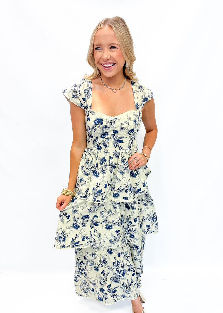 LBLOX Tiered Midi Dress - Navy - Gabrielle's Biloxi