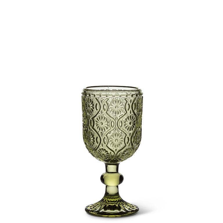 Daisy Cordial Glass-Olive-4"H(2oz) - Gabrielle's Biloxi