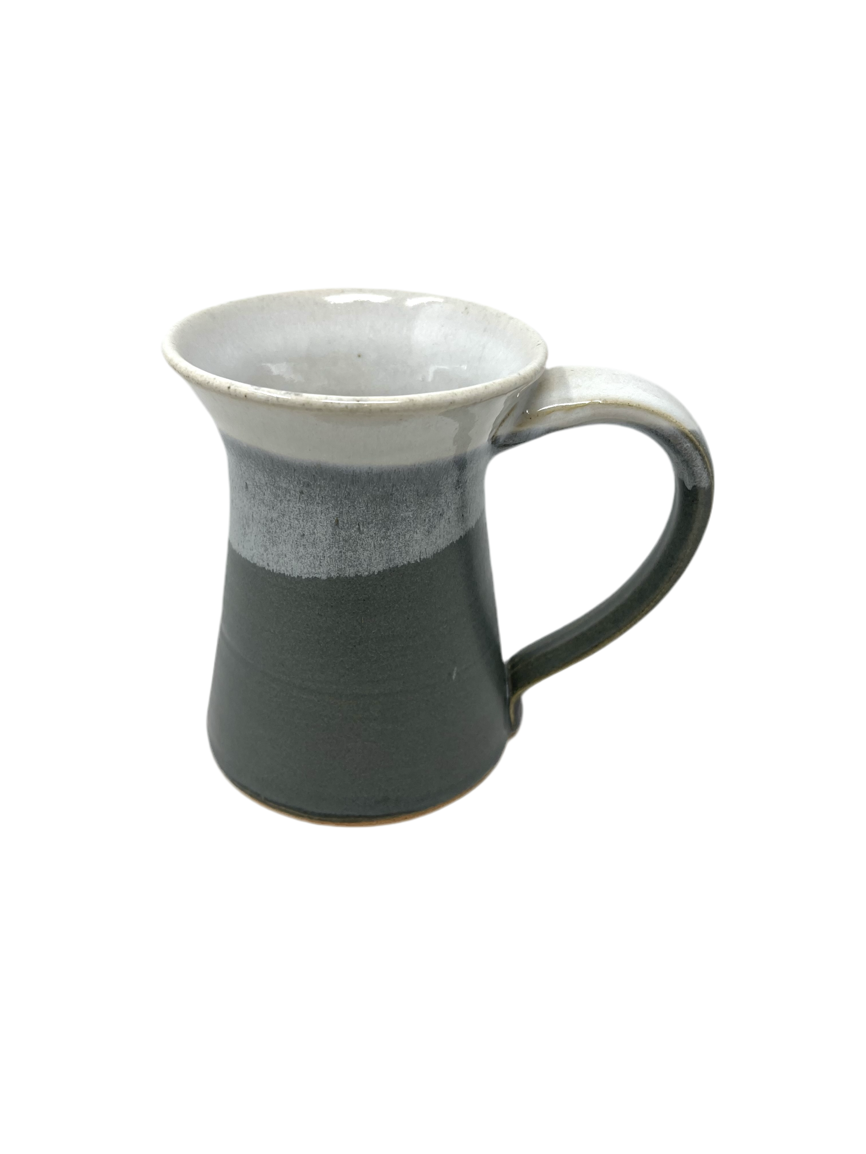 Dock 6 Pottery Handmade Clay Coffee Mug - Grey & White - Gabrielle's Biloxi