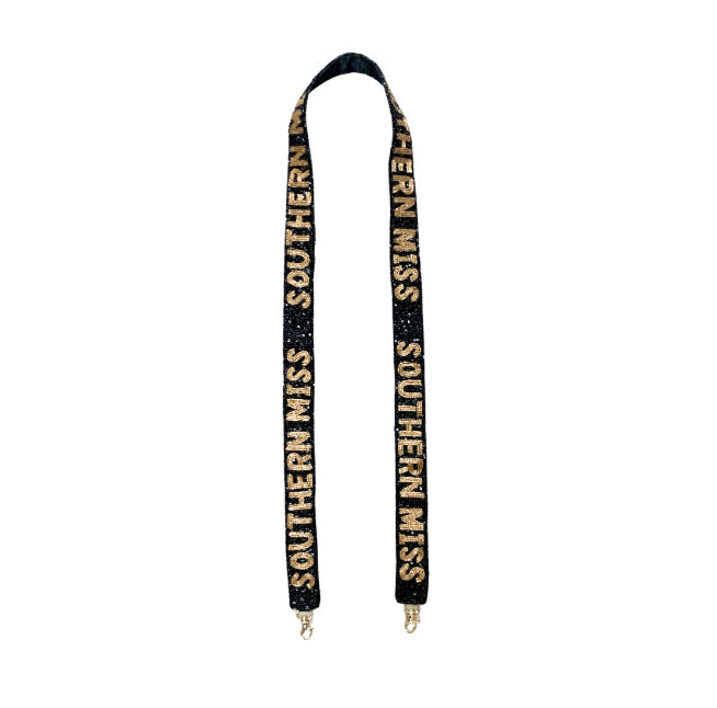 Southern Miss Beaded Strap - Black - Gabrielle's Biloxi