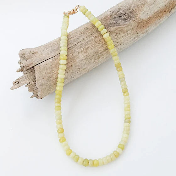 Virtue Rondelle 18" Necklace Sm Swivel Clasp - Lime Green - Gabrielle's Biloxi