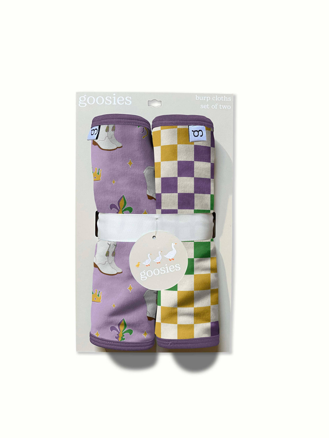 Mardi Gras Queen- Burp Cloth Set - Gabrielle's Biloxi