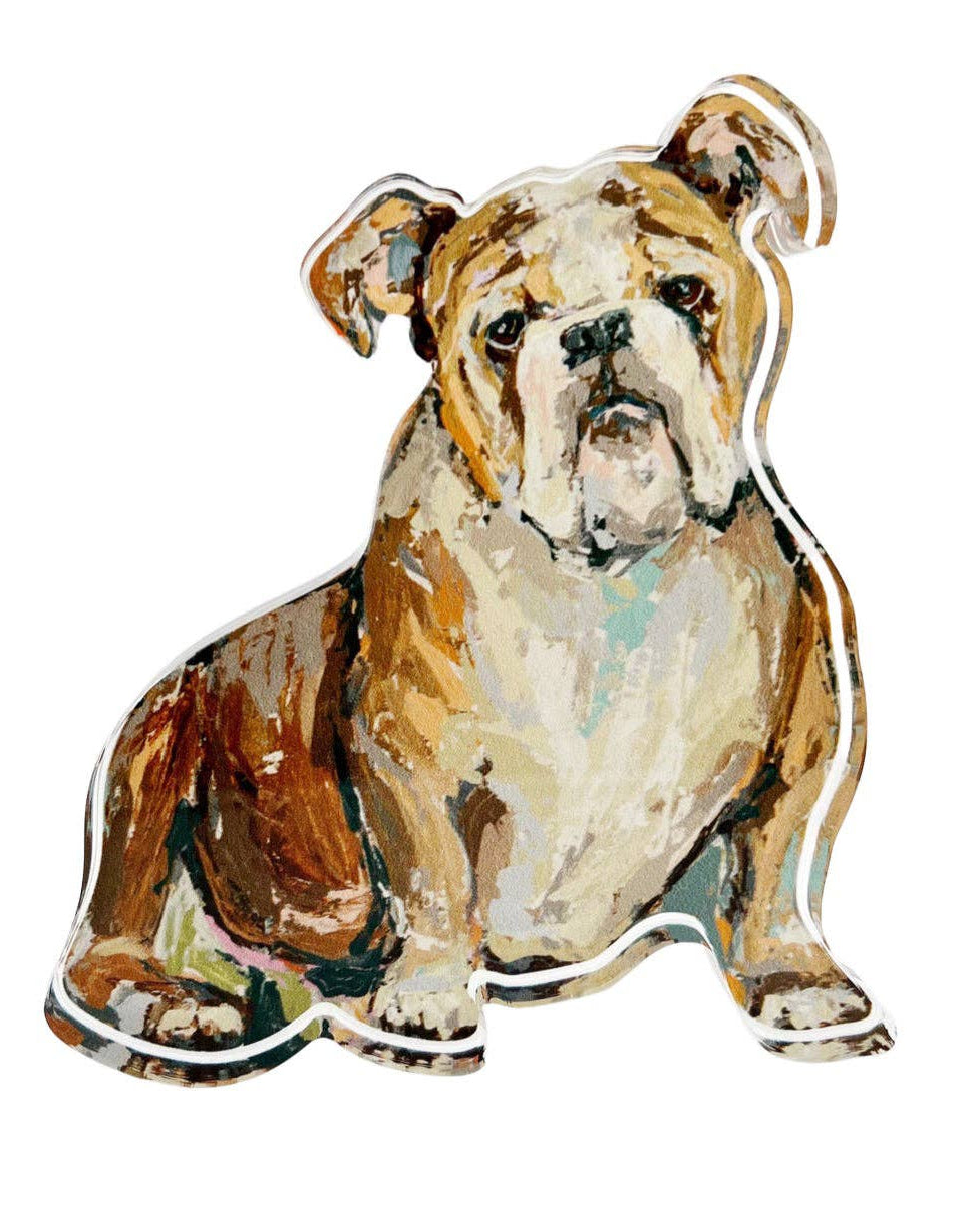 Bulldog Acrylic Block - Bitty