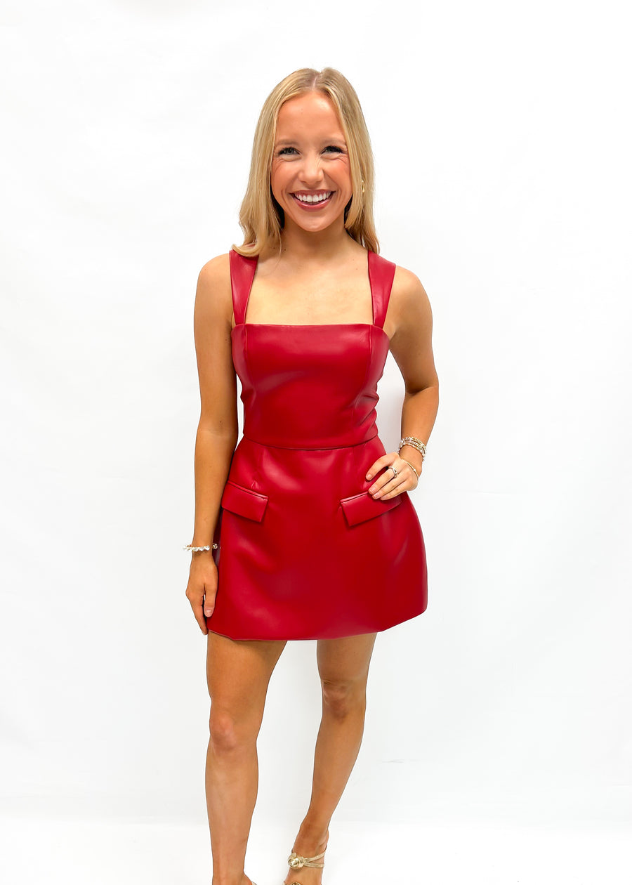 Amanda Uprichard Bethany Skort Romper Scarlet – Gabrielle's Biloxi