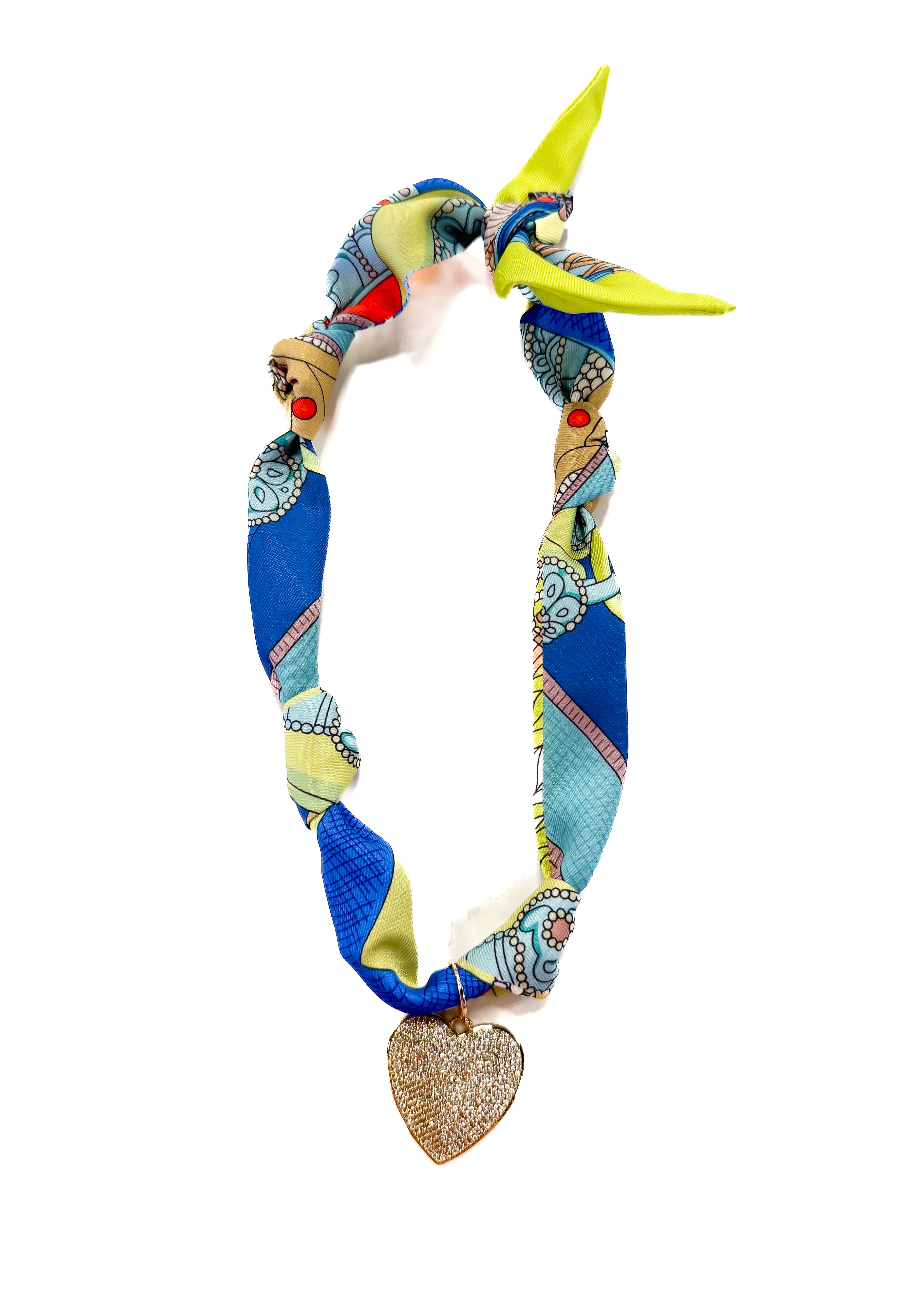 Scarf Necklace - Heart - Gabrielle's Biloxi