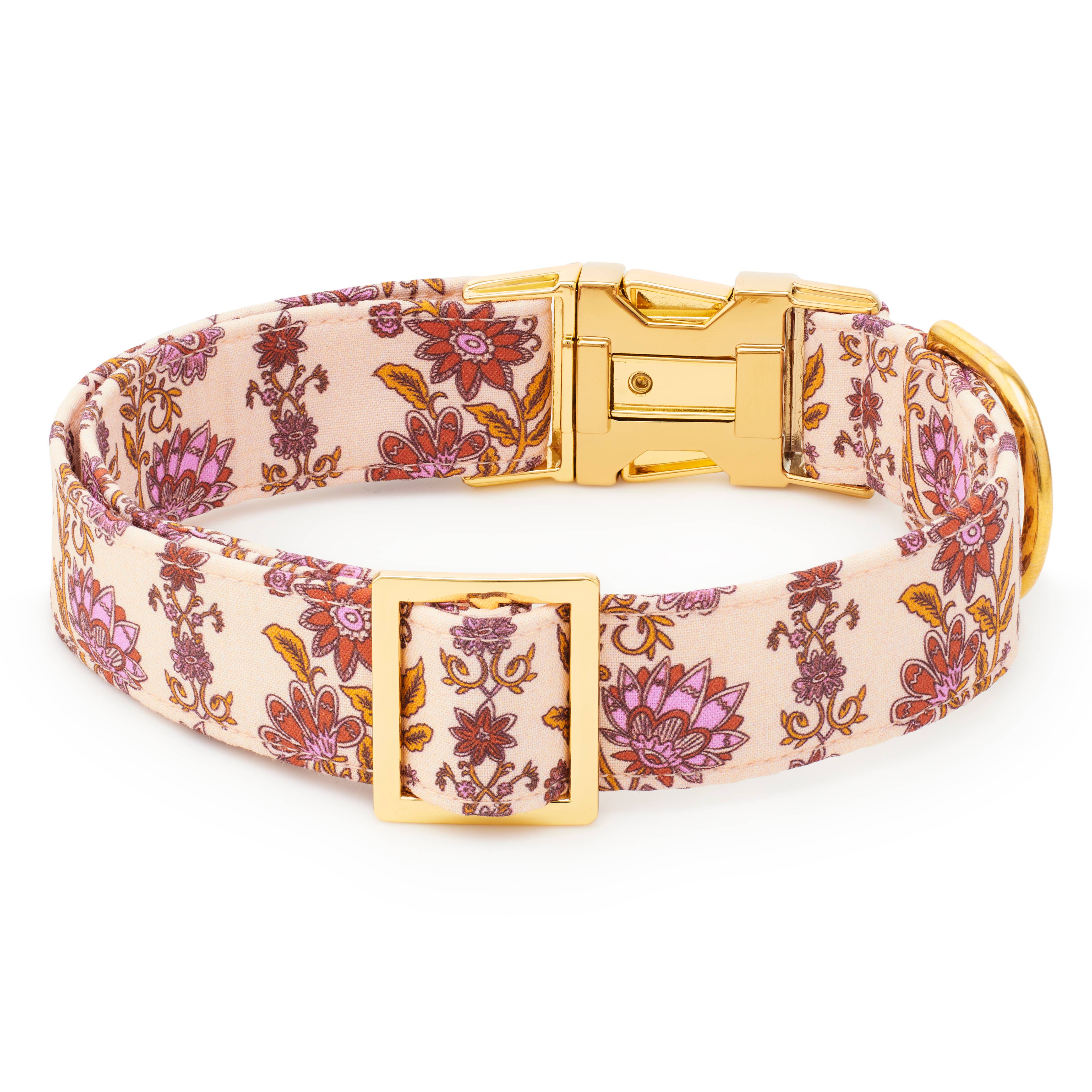 Blockprint Floral Dog Collar