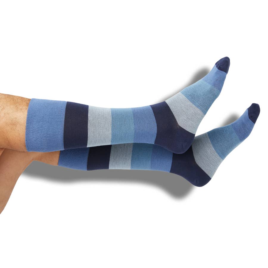 DeadSoxy Irving - Luxury Blue Dress Socks - Gabrielle's Biloxi