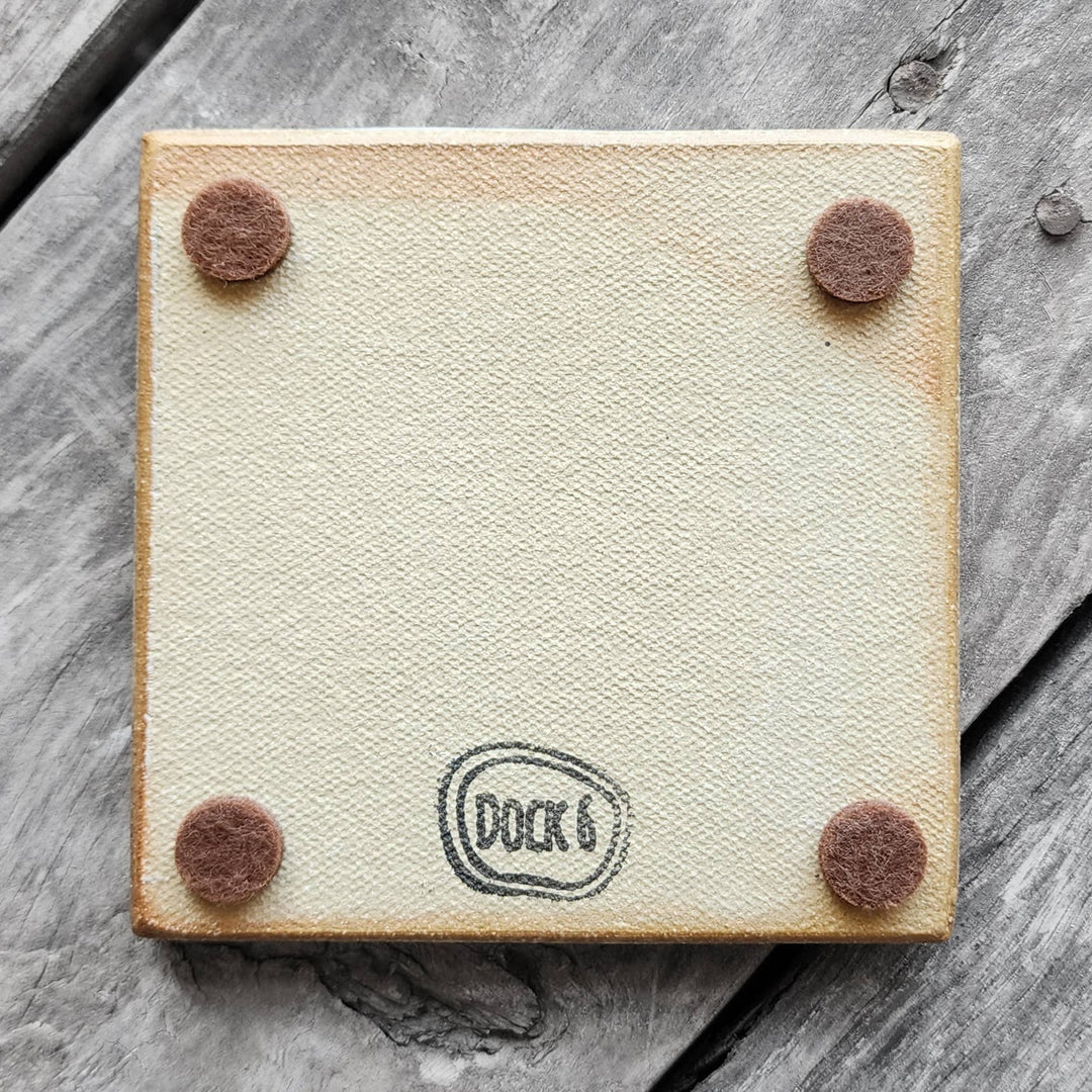 Dock 6 Pottery Square Coaster Set of 4 - Grey & White - Gabrielle's Biloxi