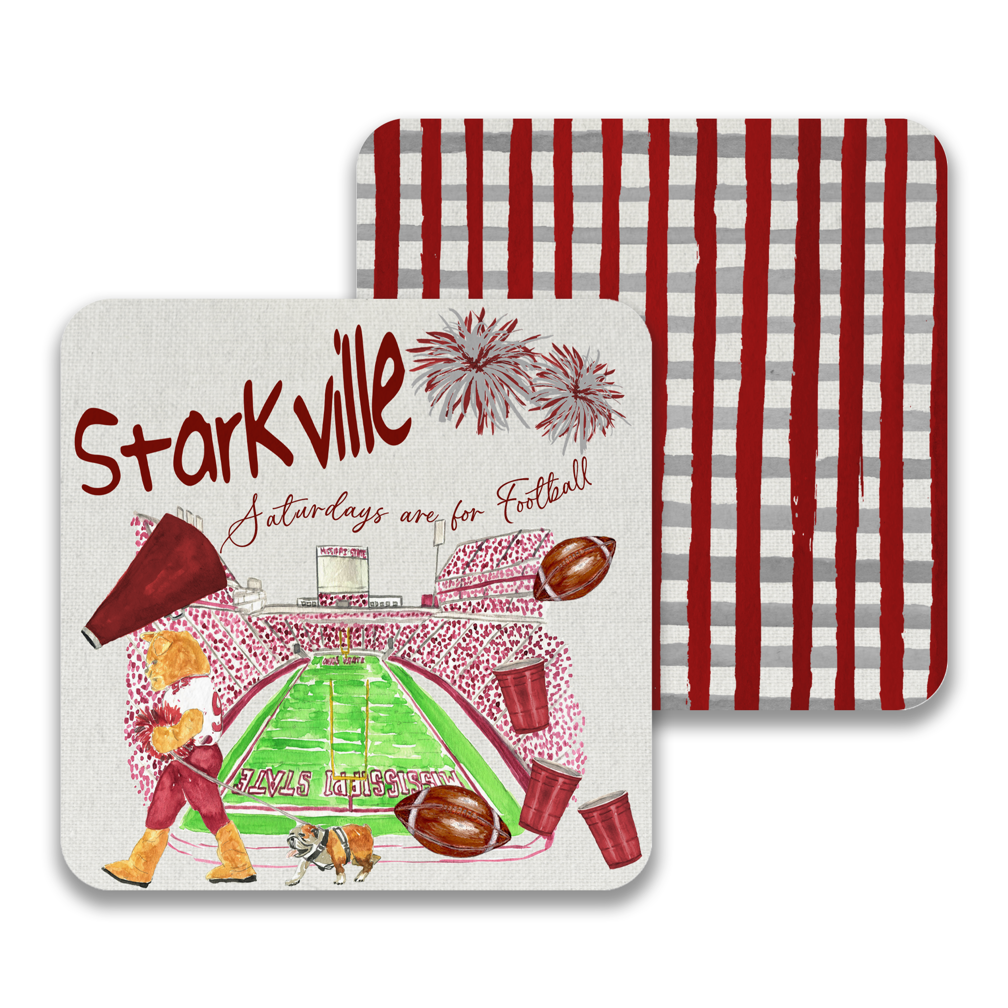 Gabrielle's Biloxi Mississippi State Football Coaster
