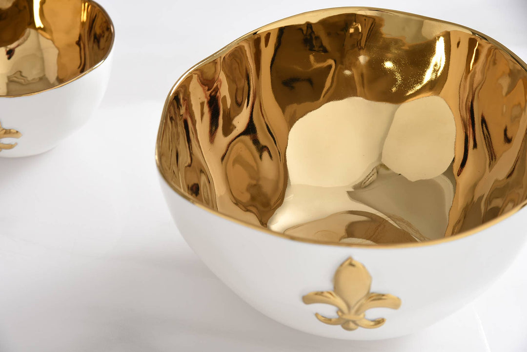 Pampa Bay Large Bowl - Fleur-De-Lis