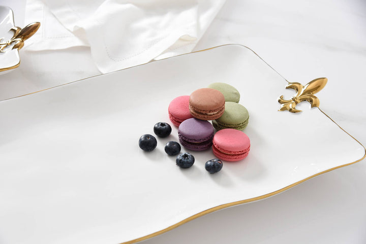 Pampa Bay Rectangular Platter - Fleur-De-Lis