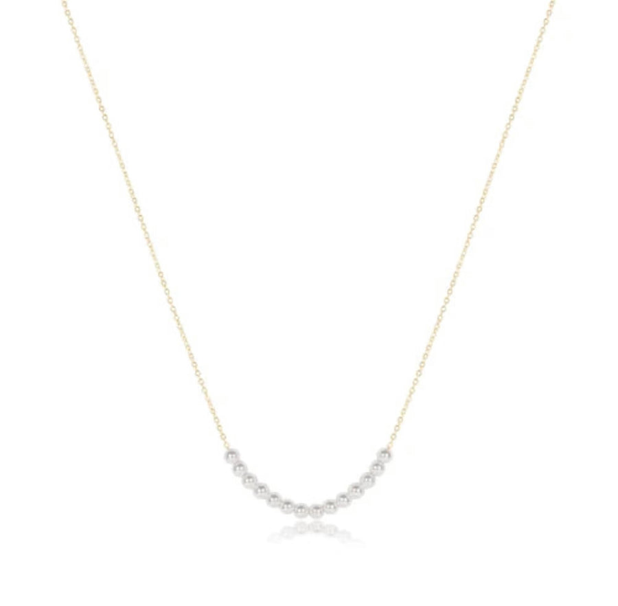 ENewton 16" Necklace Gold - Classic Beaded Bliss - 4mm Pearl - Gabrielle's Biloxi