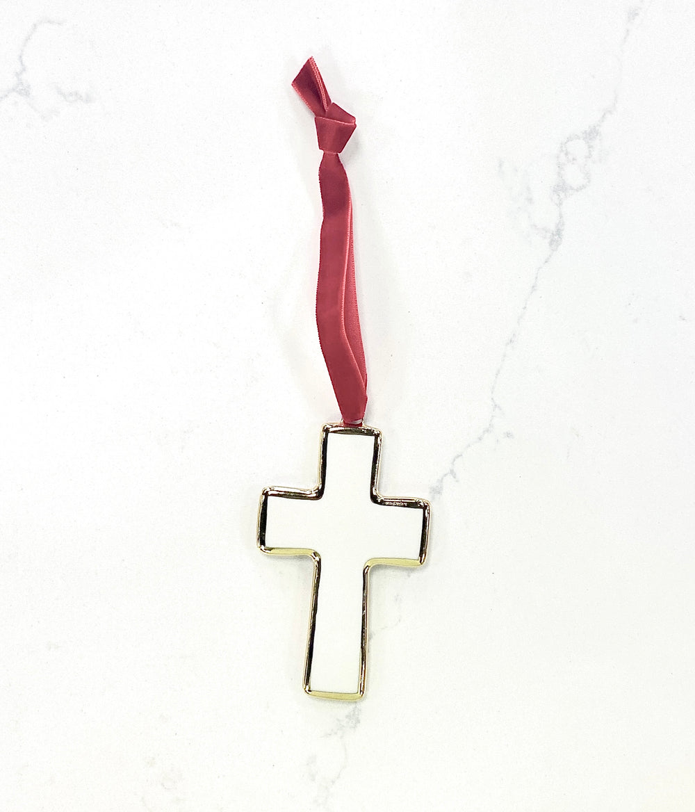 Handmade Ceramic Cross Ornament - Assorted - Gabrielle's Biloxi