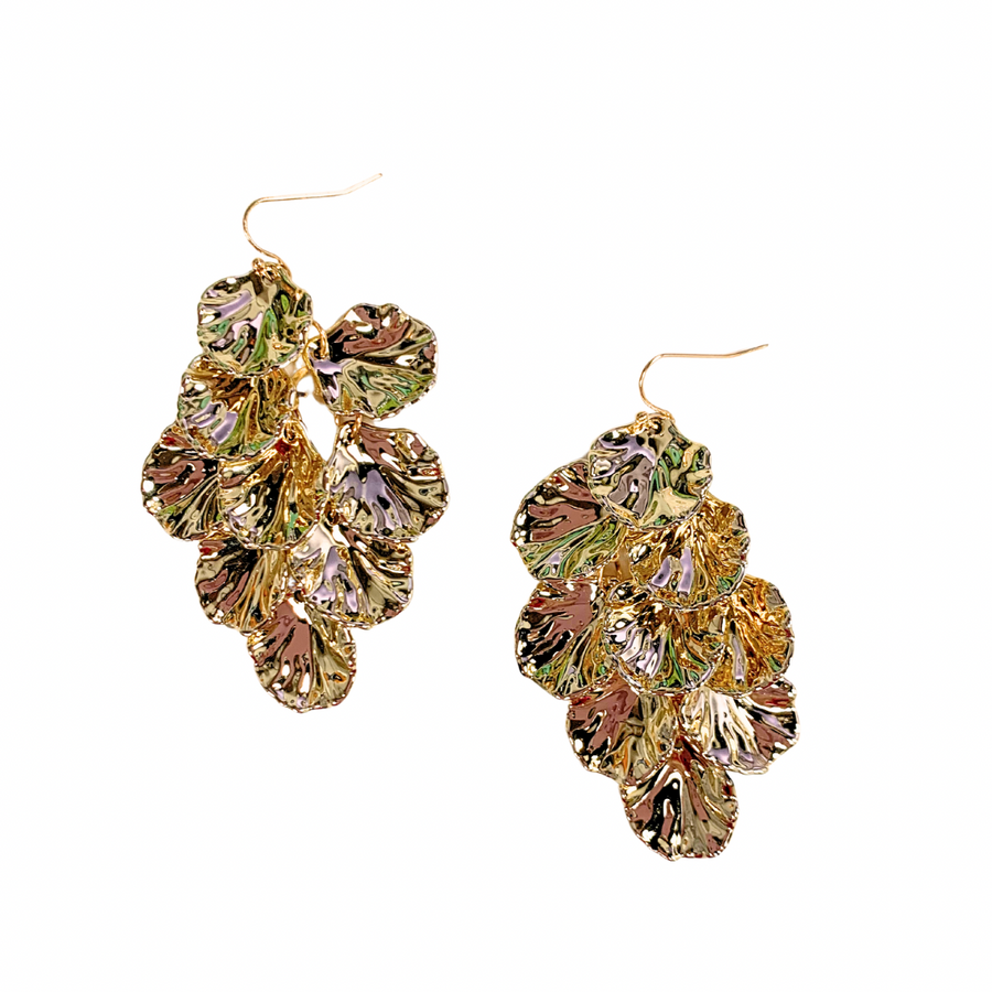 LBLOX Shell Earrings - Gold - Gabrielle's Biloxi