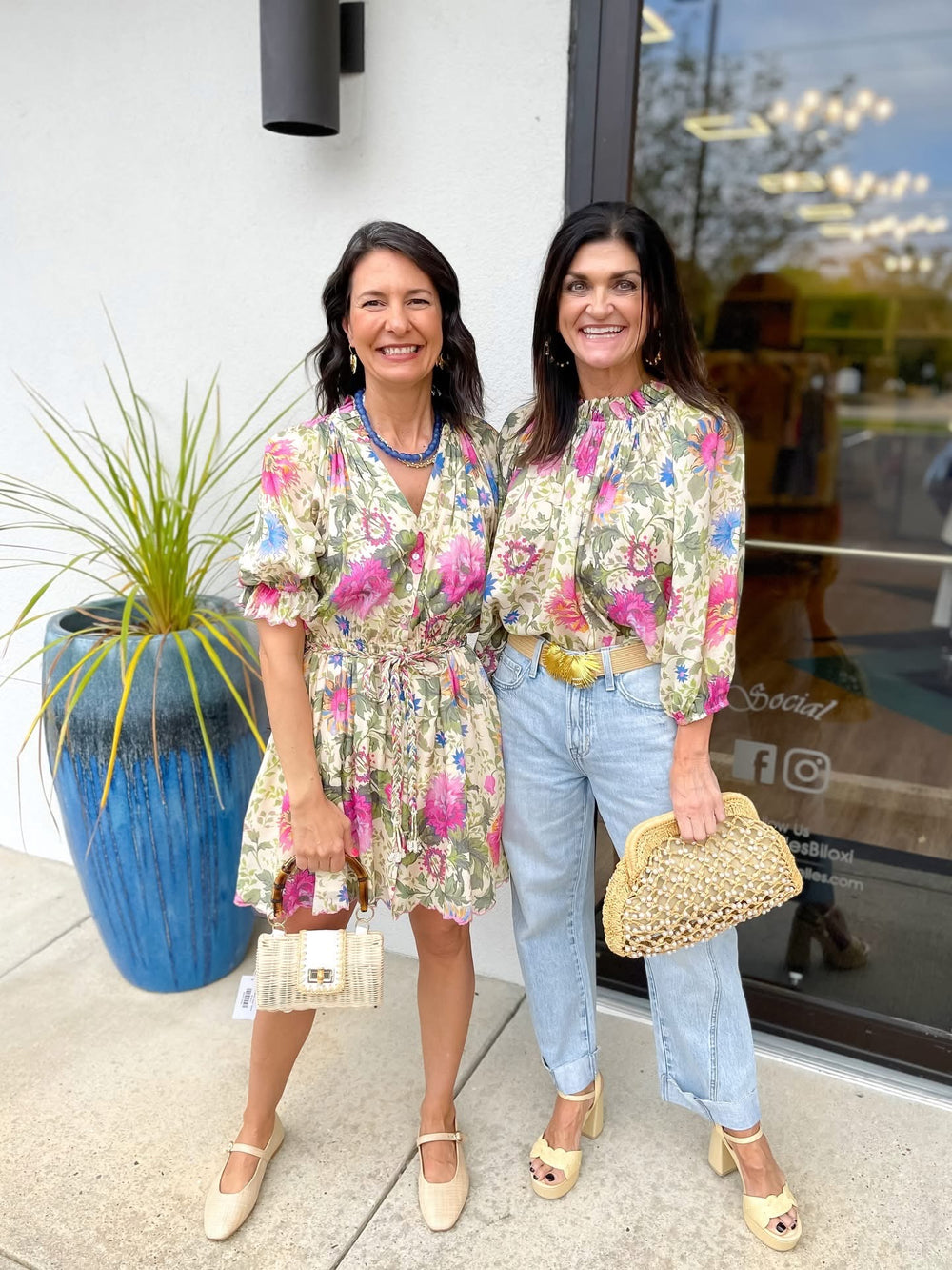 Love the Label Lourdes Dress - Milla Floral Print - Gabrielle's Biloxi