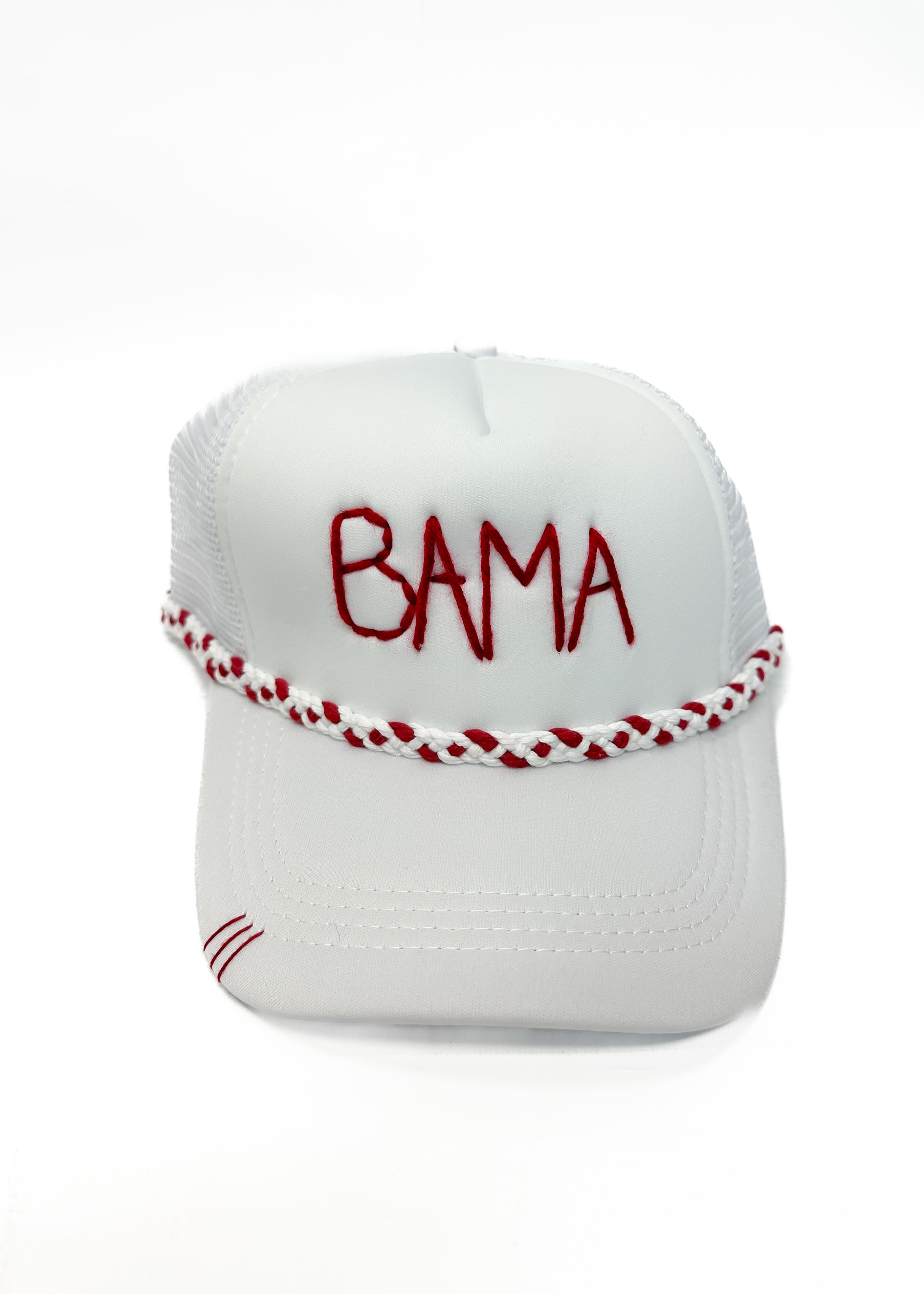 Bama Trucker Hat - White - Gabrielle's Biloxi
