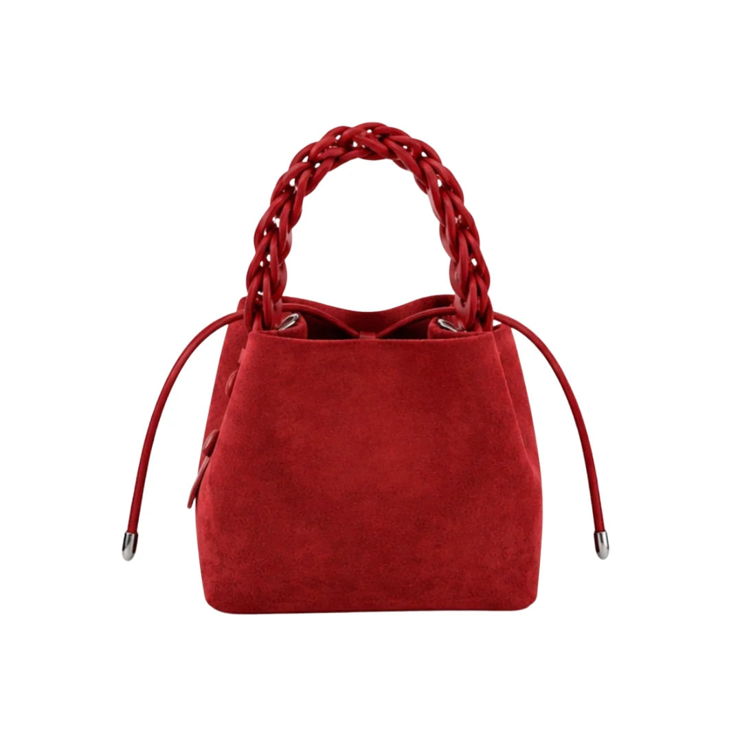 Suede Hadley Bag - Red