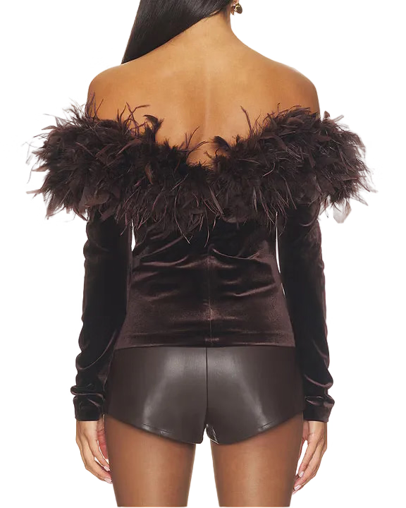 Amanda Uprichard Ella Top - Cocoa