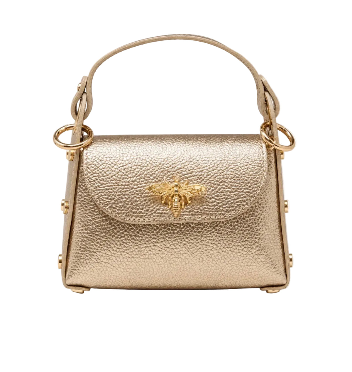 German Fuentes Genuine Italian Bumblebee Mini Bag - Gold