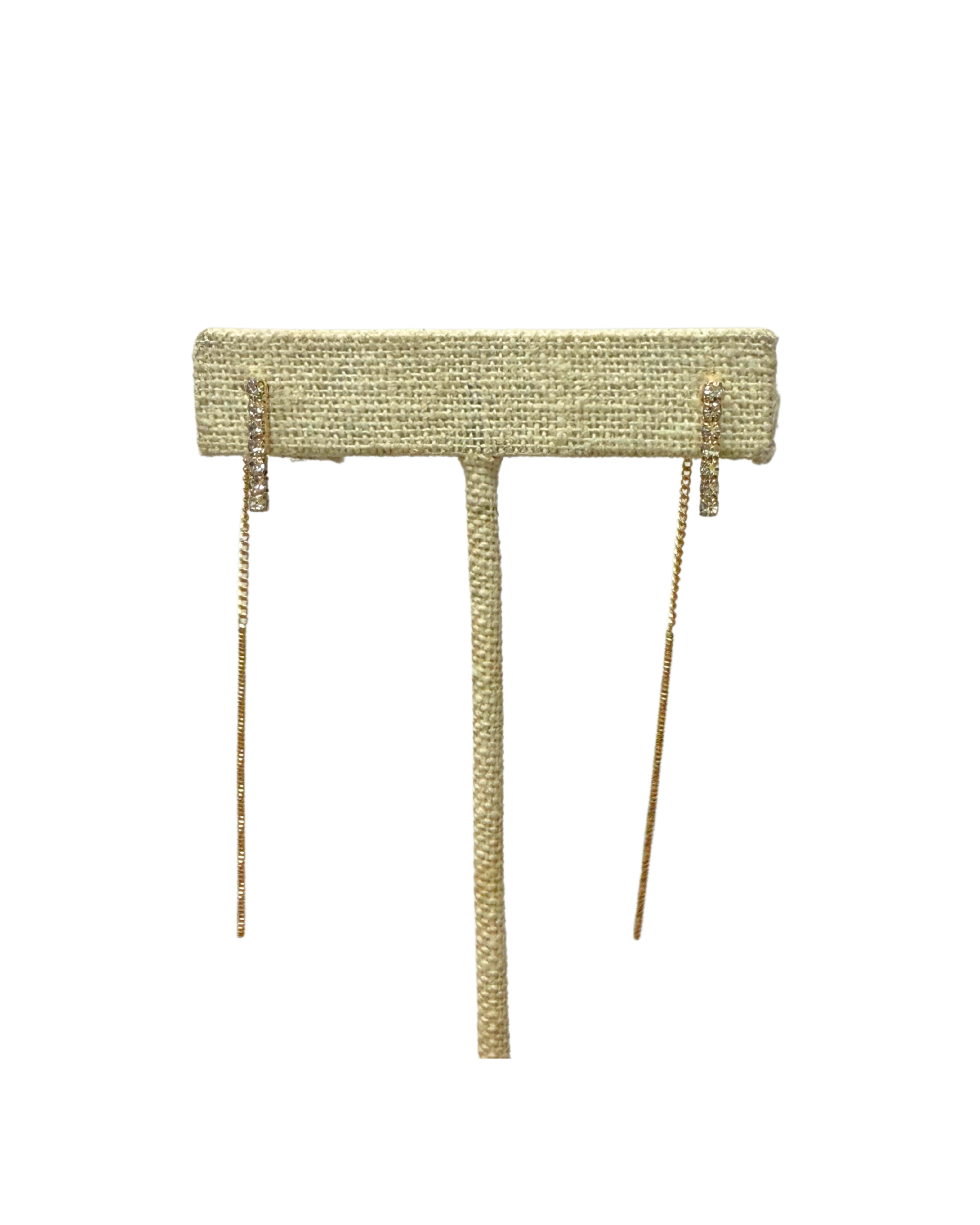 Gold Bar Chain Earrings - Gabrielle's Biloxi