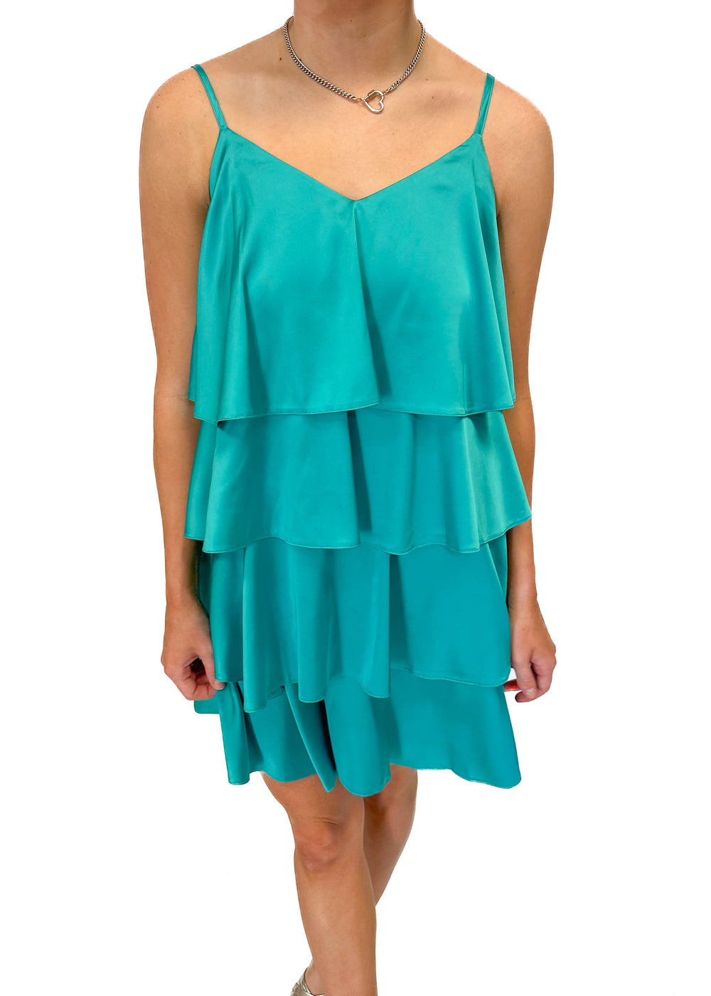 Molly Bracken Tiered Dress - Turquoise - Gabrielle's Biloxi