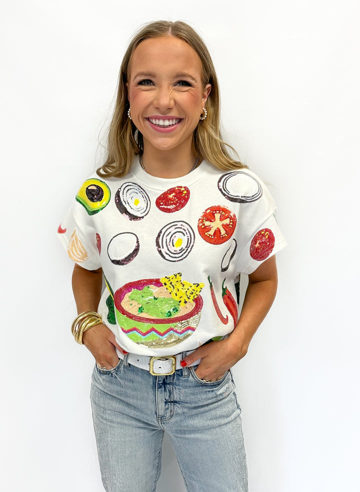 Queen of Sparkles White Guacamole Ingredient Icon Top - Gabrielle's Biloxi