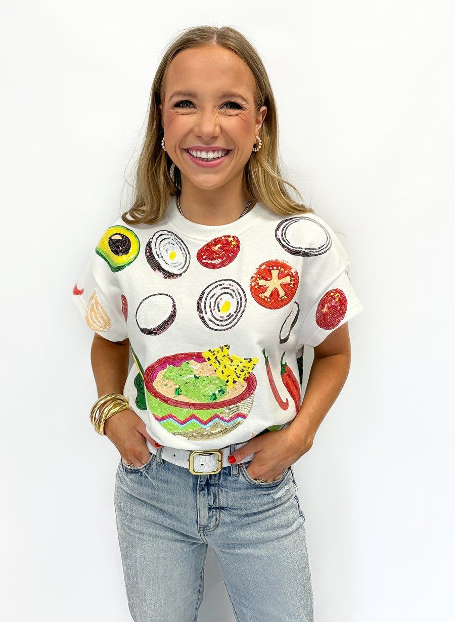 Queen of Sparkles White Guacamole Ingredient Icon Top - Gabrielle's Biloxi