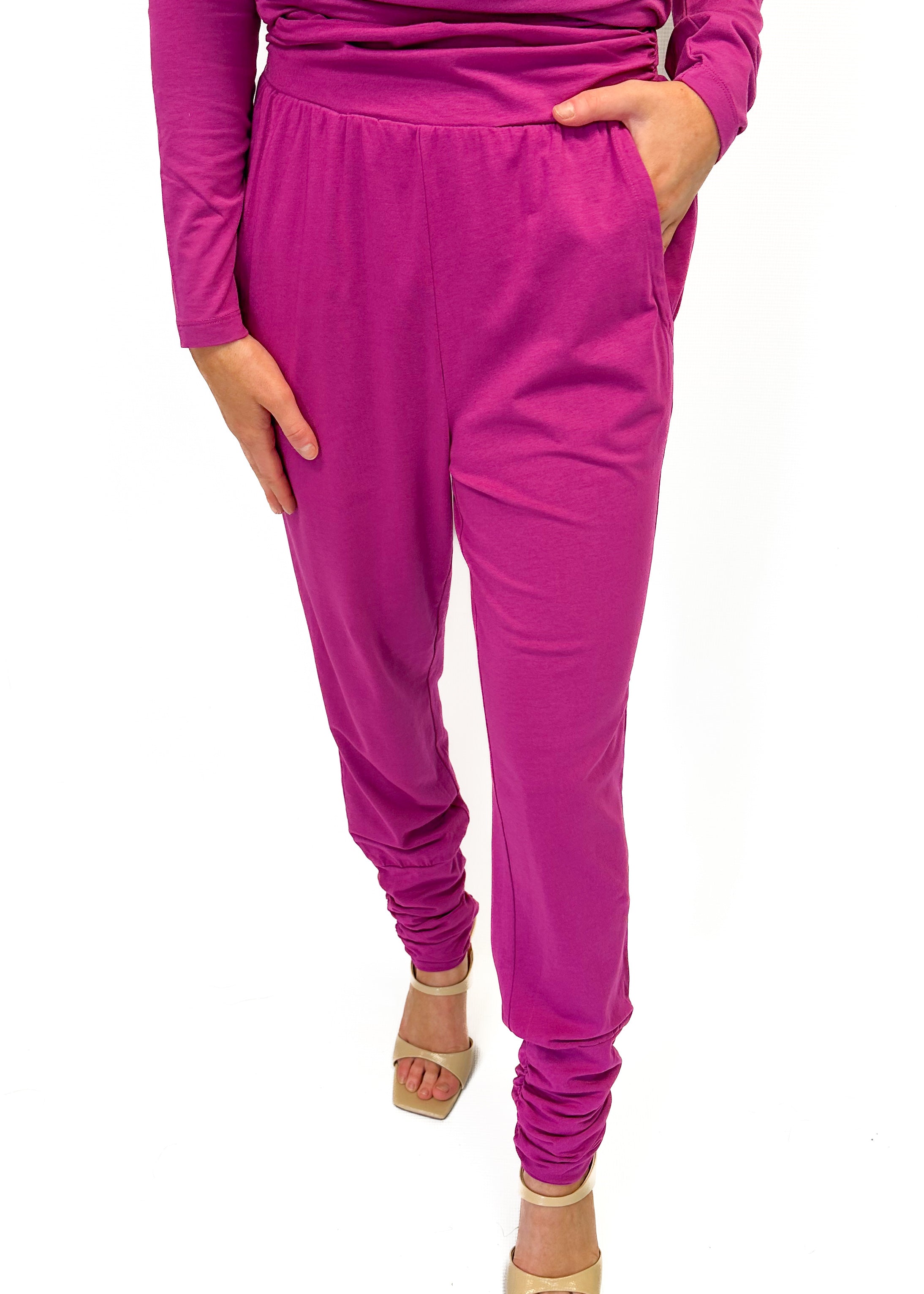 Bobi Shirred Cuff Pant - Iris - Gabrielle's Biloxi