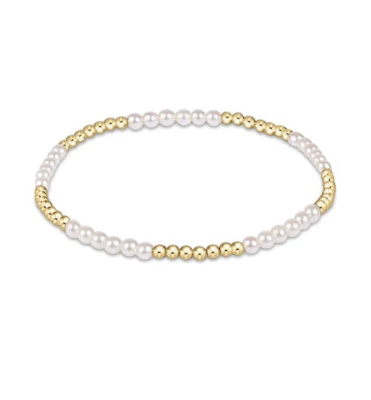 ENewton Classic Blissful Pattern 2.5mm Bead Bracelet - 3mm Pearl - Gabrielle's Biloxi