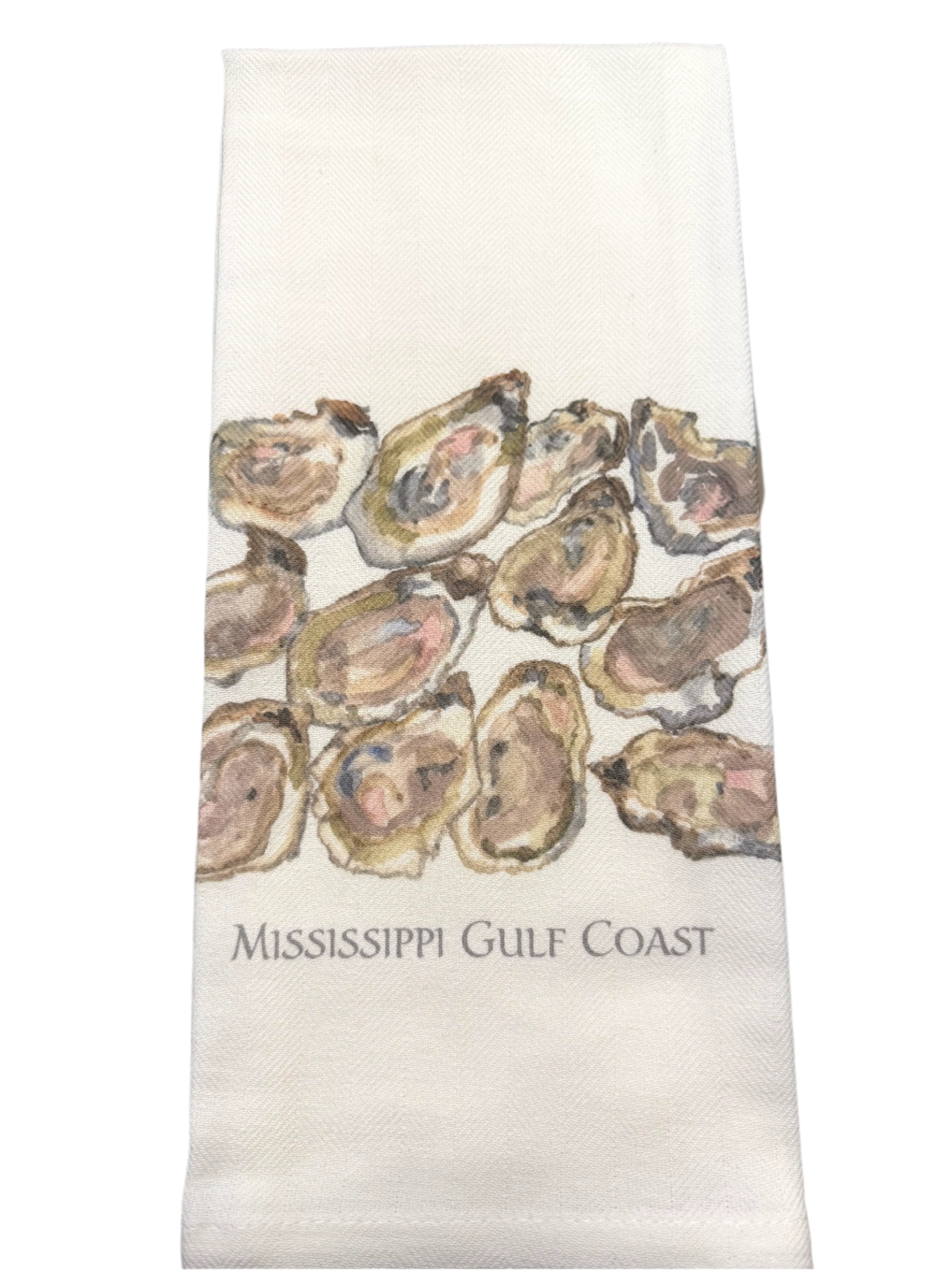 A Dozen Oysters Tea Towel