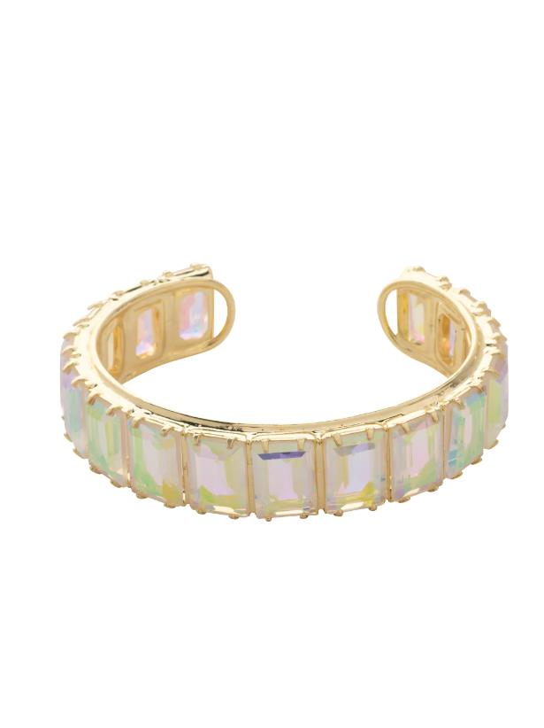 Sorrelli Julianna Emerald Cut Cuff Bracelet - Crystal Aurora Borealis - Gabrielle's Biloxi