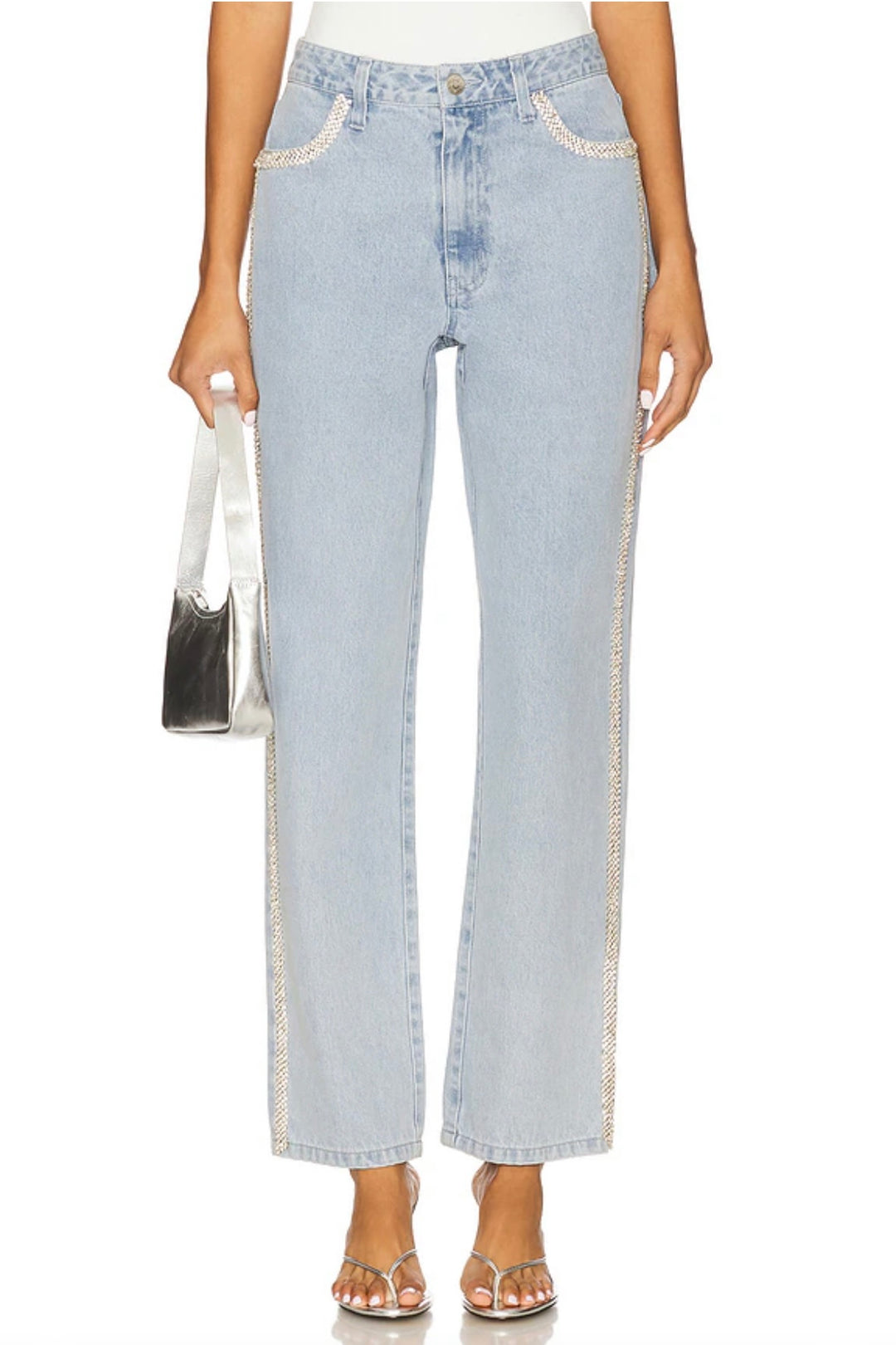 Show Me Your Mumu Icon Jeans - Indigo/Rhinestone - Gabrielle's Biloxi