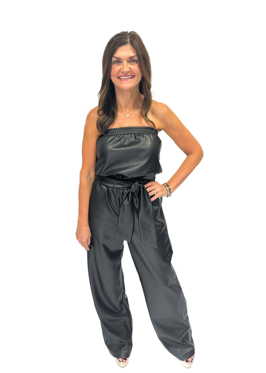 Bishop & Young Glam Slam Vegan Leather Jumpsuit - Gabrielle's Biloxi