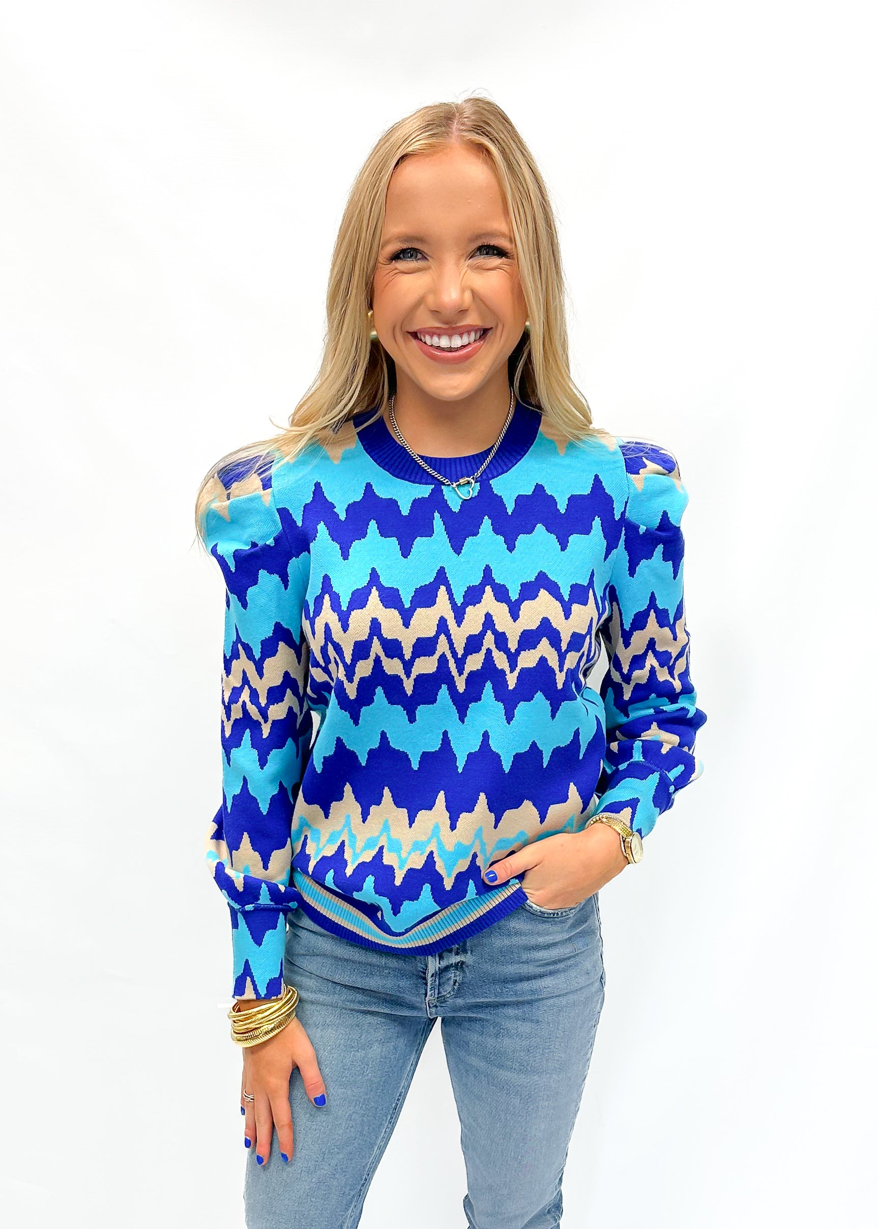 Emily McCarthy Julia Sweater - Ripple - Gabrielle's Biloxi
