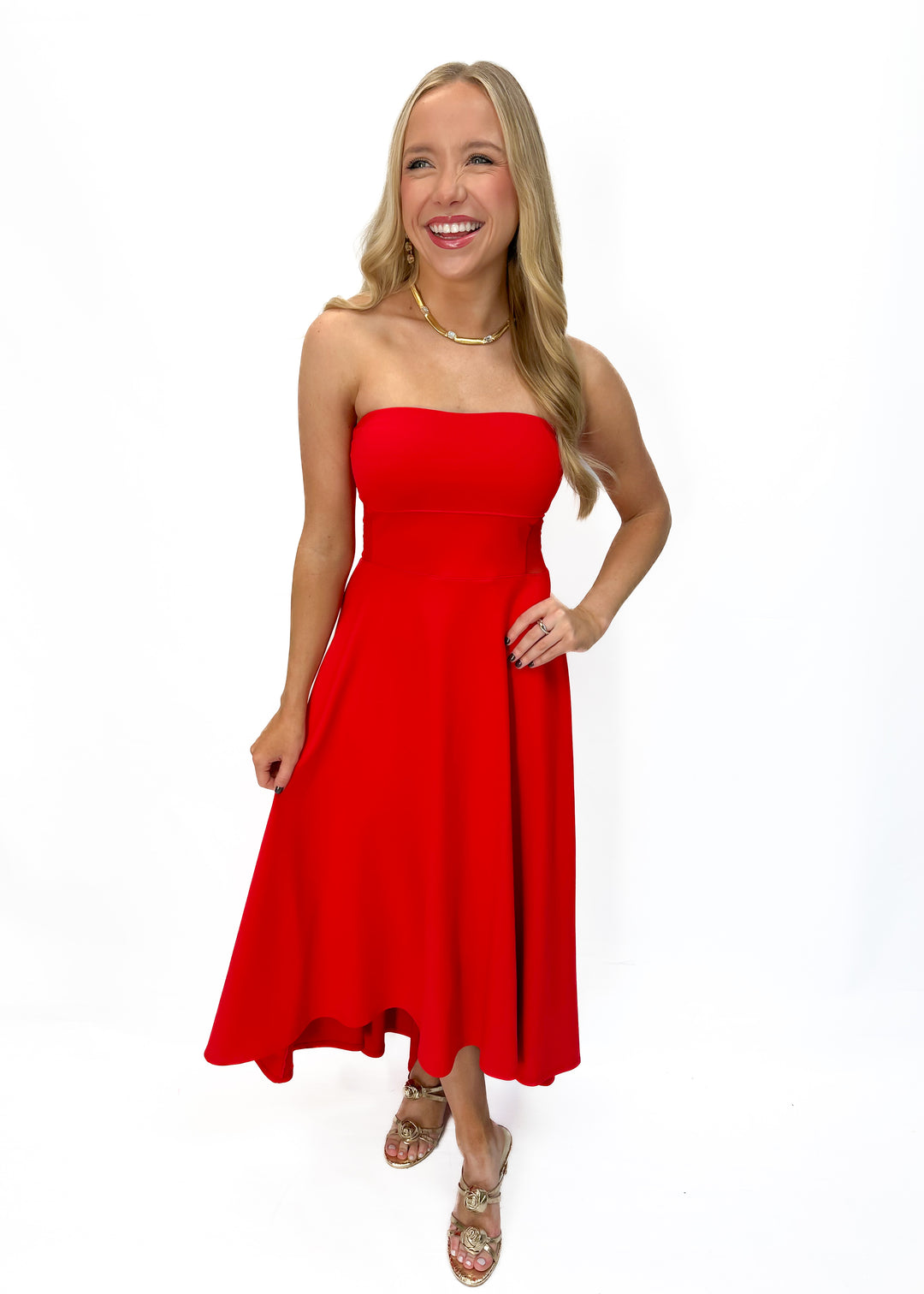Susana Monaco Carryover Mesh Tube High Low Dress -Perfect Red Gabrielle's Biloxi Susana Monaco Carryover Mesh Tube High Low Dress -Perfect Red Gabrielle's Biloxi