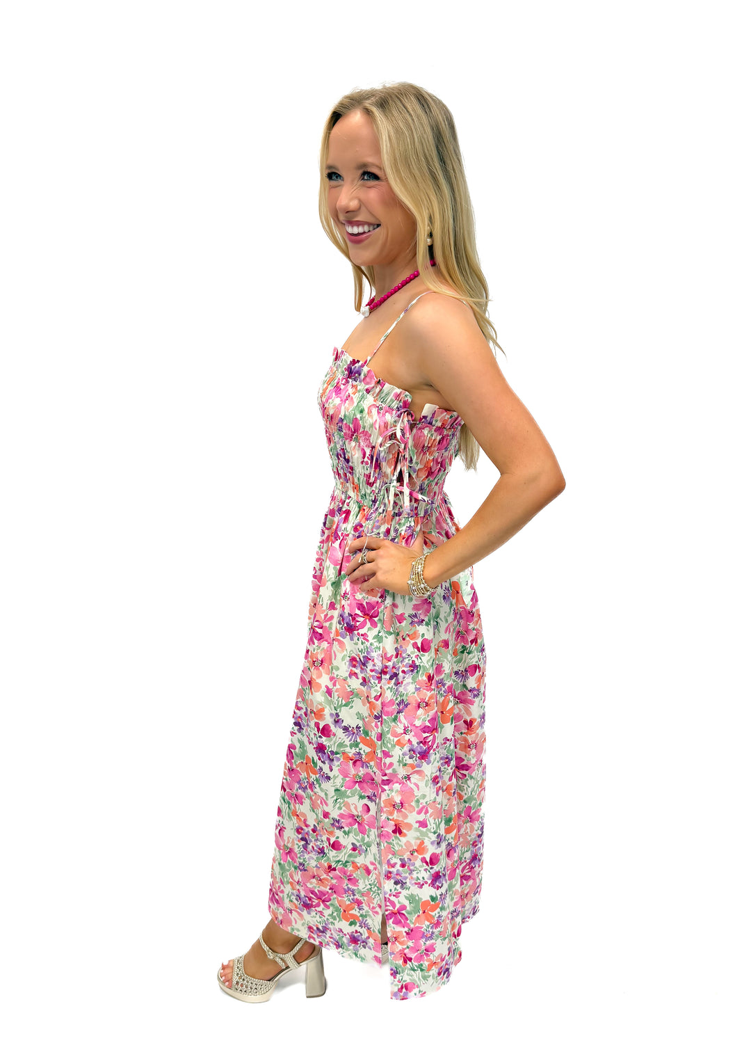 carnival maxi dress Meet Me in Santorini Blossom Carnival Maxi Dress