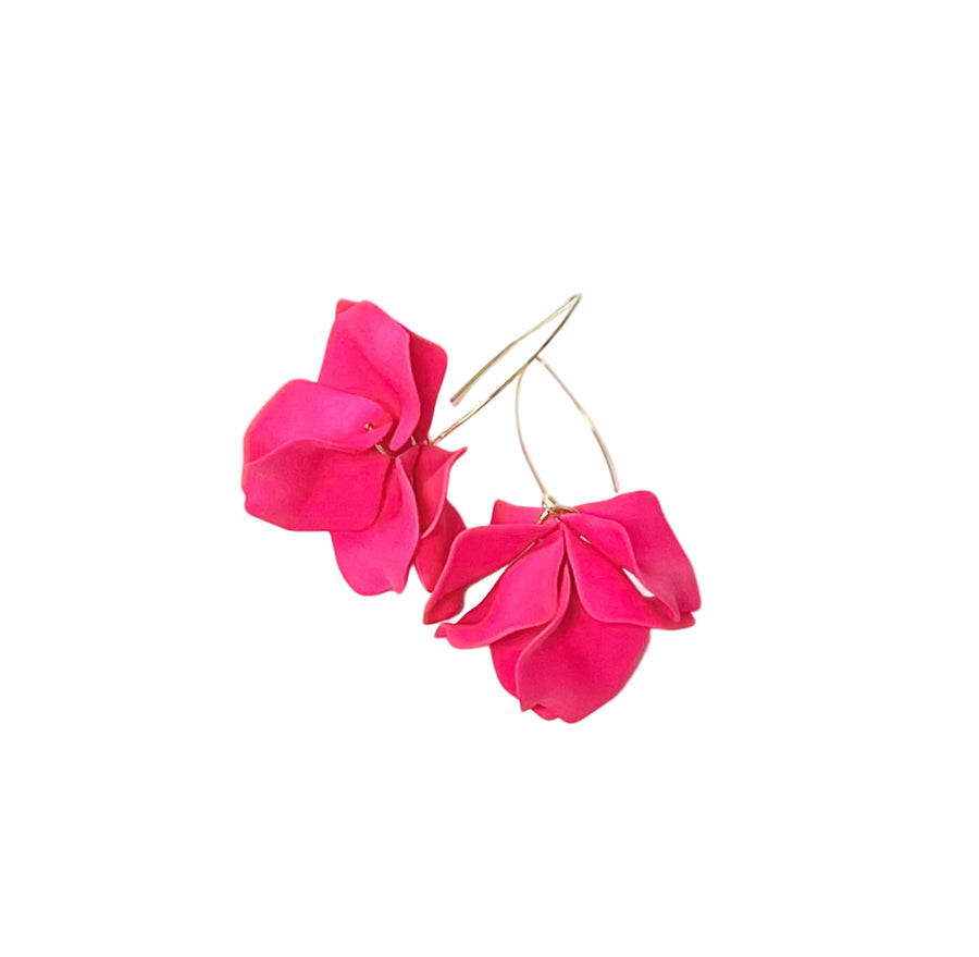 Virtue Hyacinth Tiered Marquis Earrings -Hot Pink - Gabrielle's Biloxi