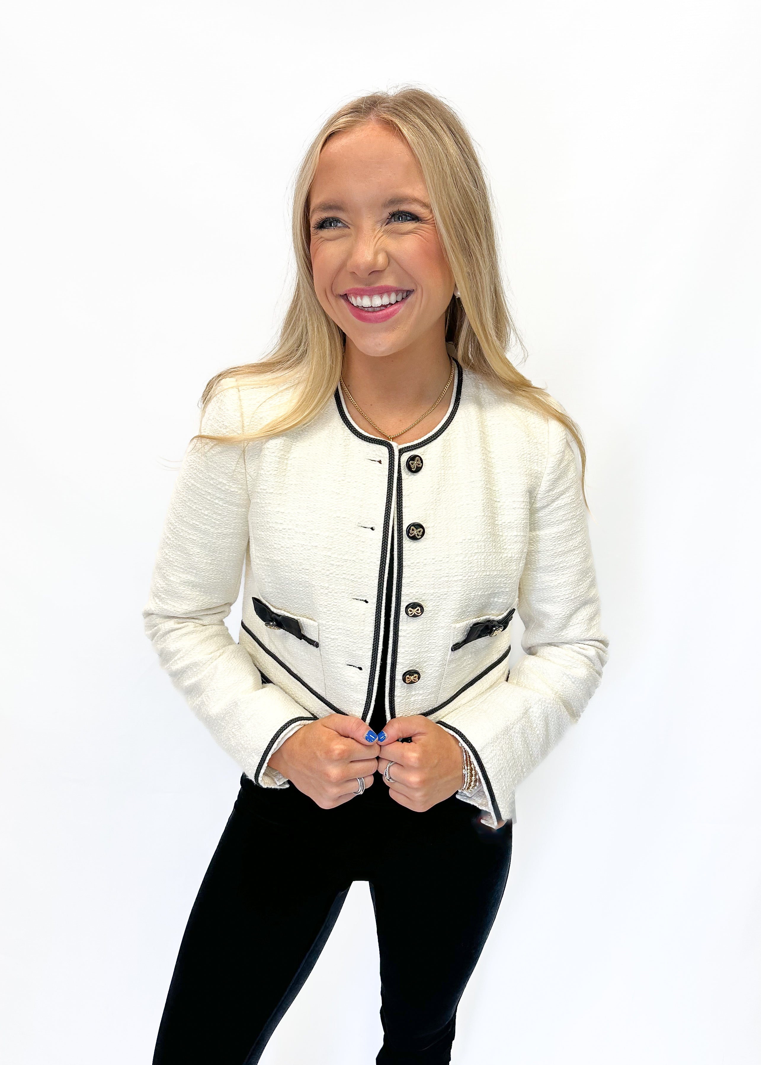 Love Shack Fancy Talika Jacket - Cream - Gabrielle's Biloxi