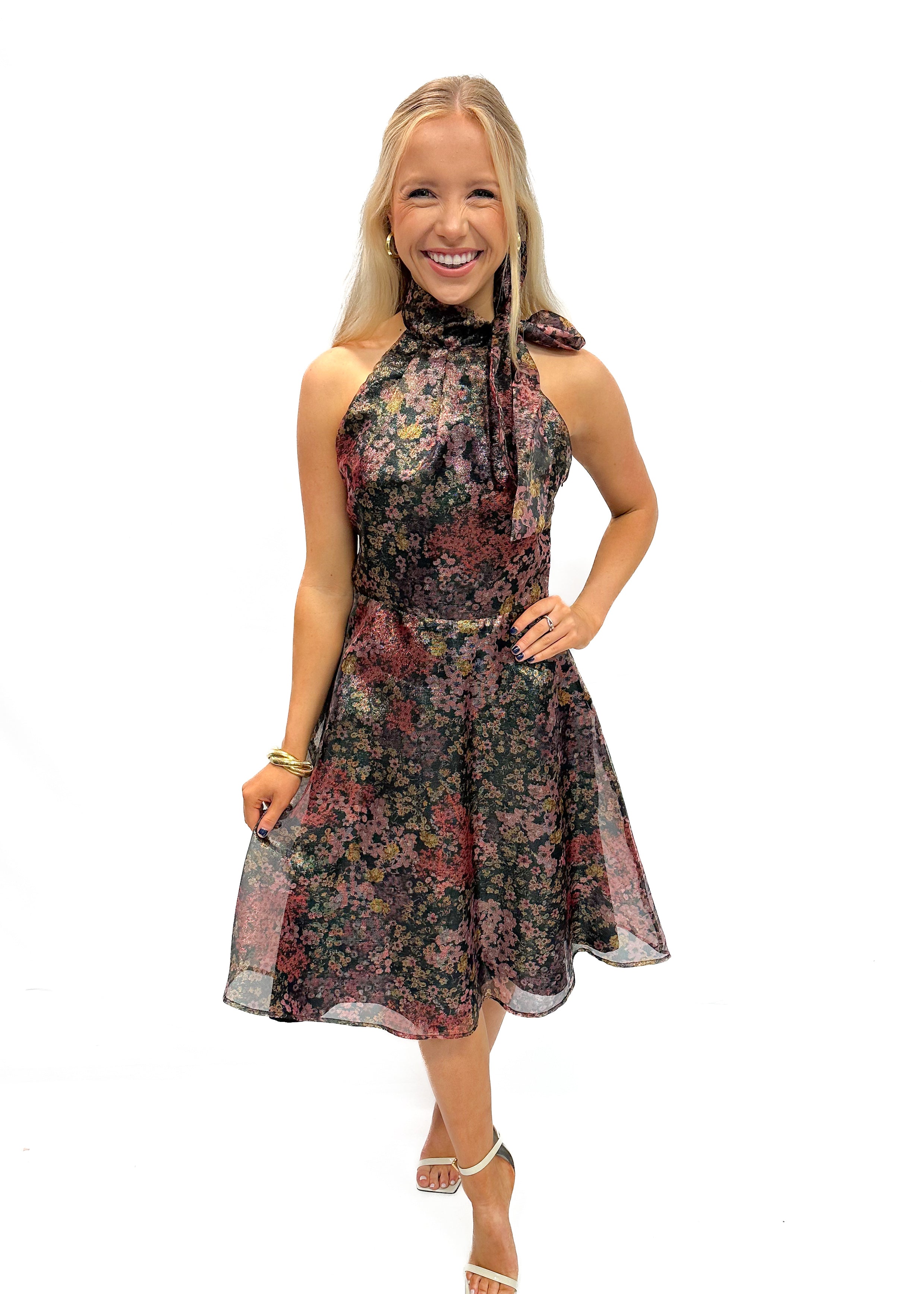 Black Halo Audrey Dress - Ditsy Delight - Gabrielle's Biloxi