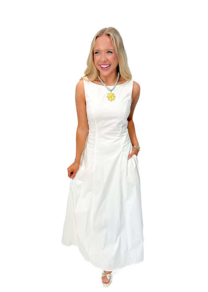 Favorite Daughter The Catherine Dress - Bright White - Gabrielle's Biloxi