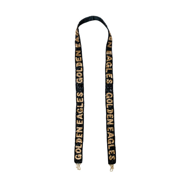 Golden Eagles Beaded Strap - Black - Gabrielle's Biloxi