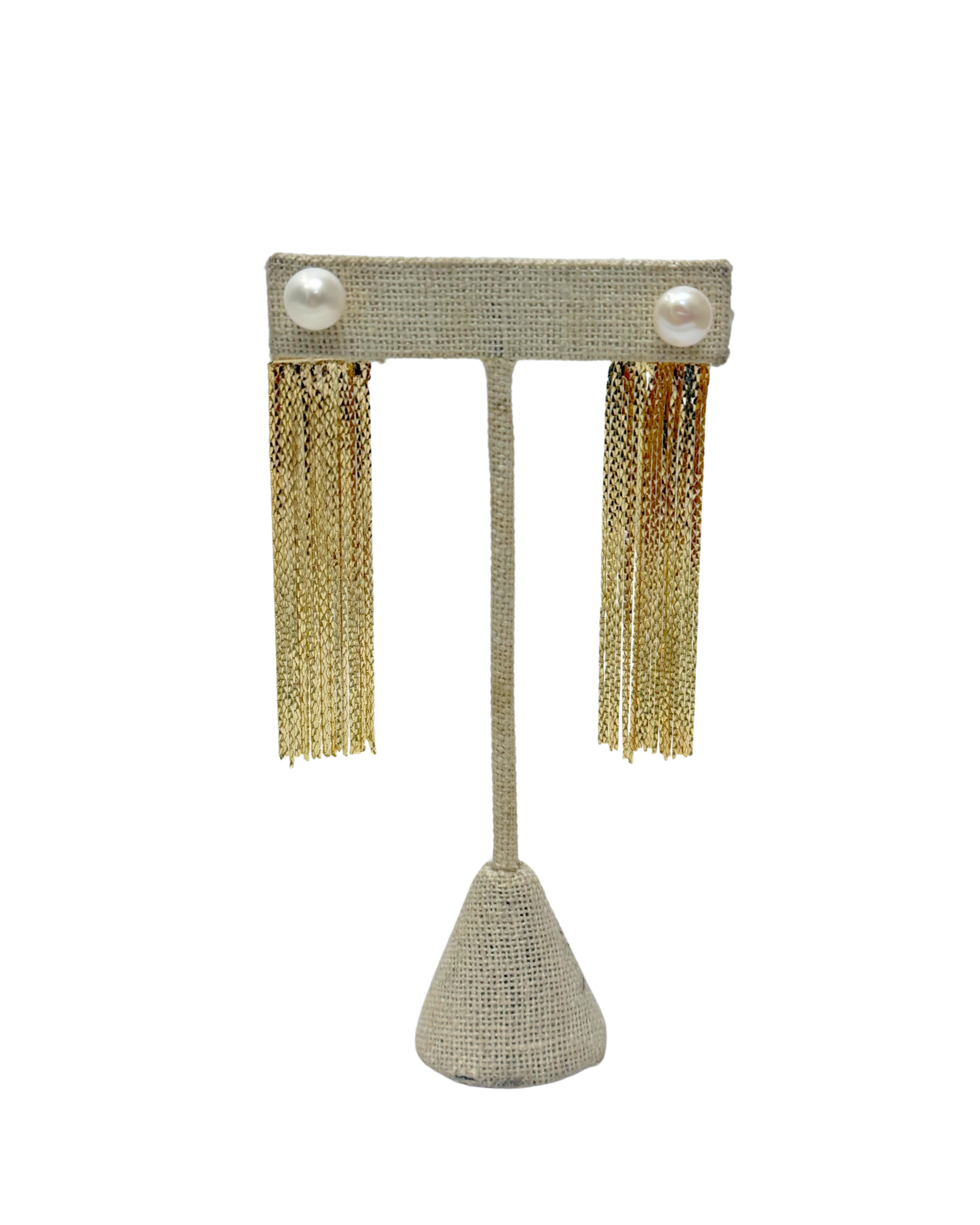 Pearl Drop Tassel Earrings - Gabrielle's Biloxi